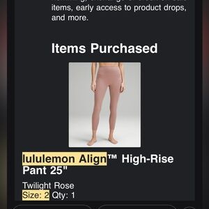 Brand New Lululemon Align Leggings 25"